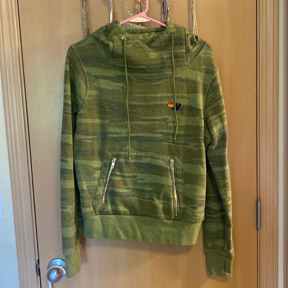 Aviator Nation camo ninja hoodie